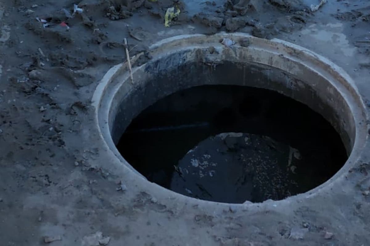 Reparan drenaje colapsado en la colonia Mediterráneo