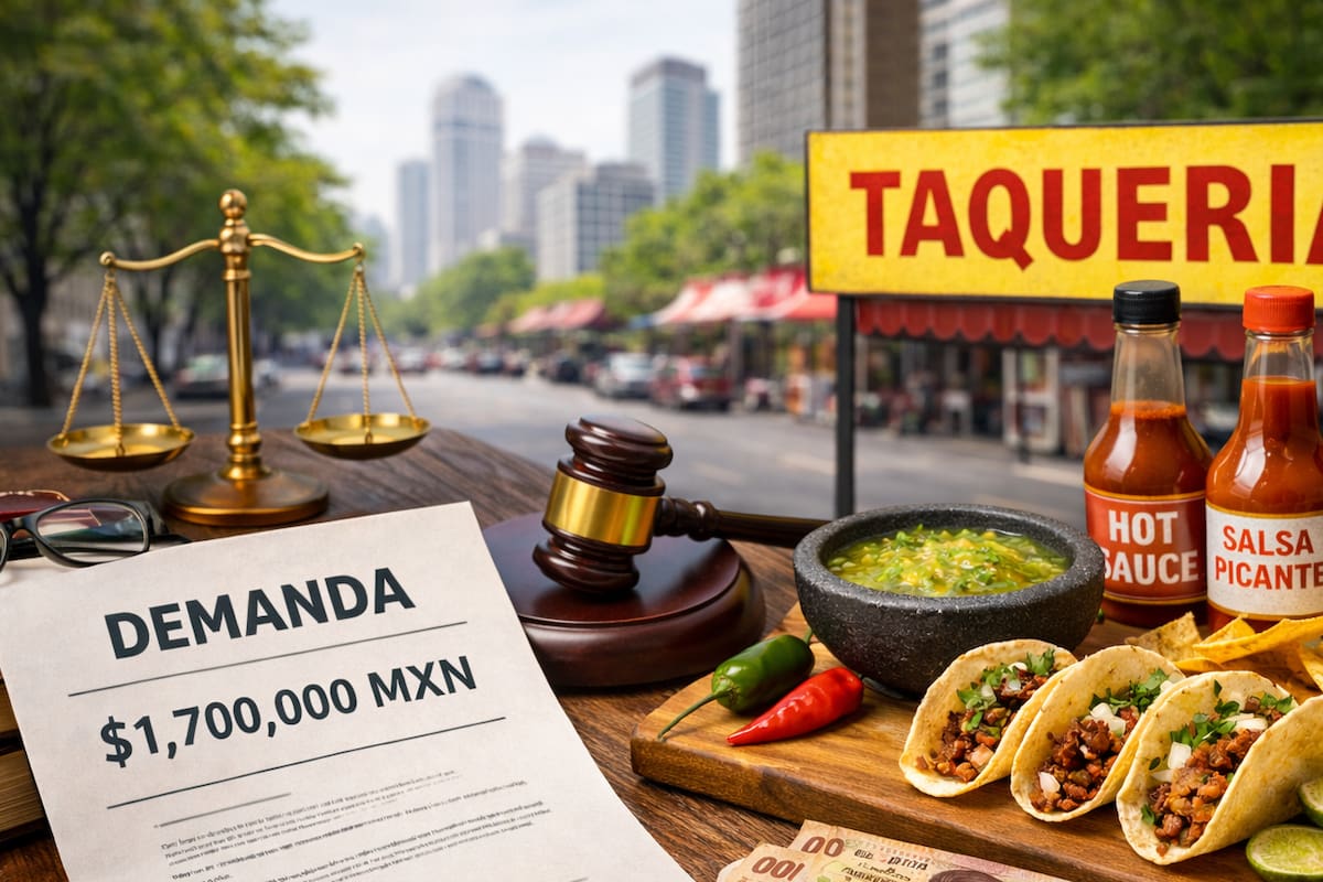 Turista demanda por más de un 1 millón de pesos a taquería tras probar la salsa picante