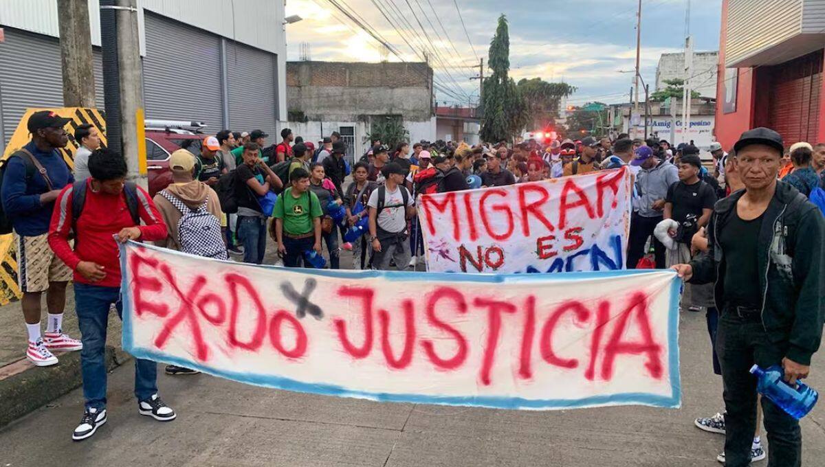 Sheinbaum asegura que el gobierno atiende a caravana migrante con opciones legales y apoyo humanitario.