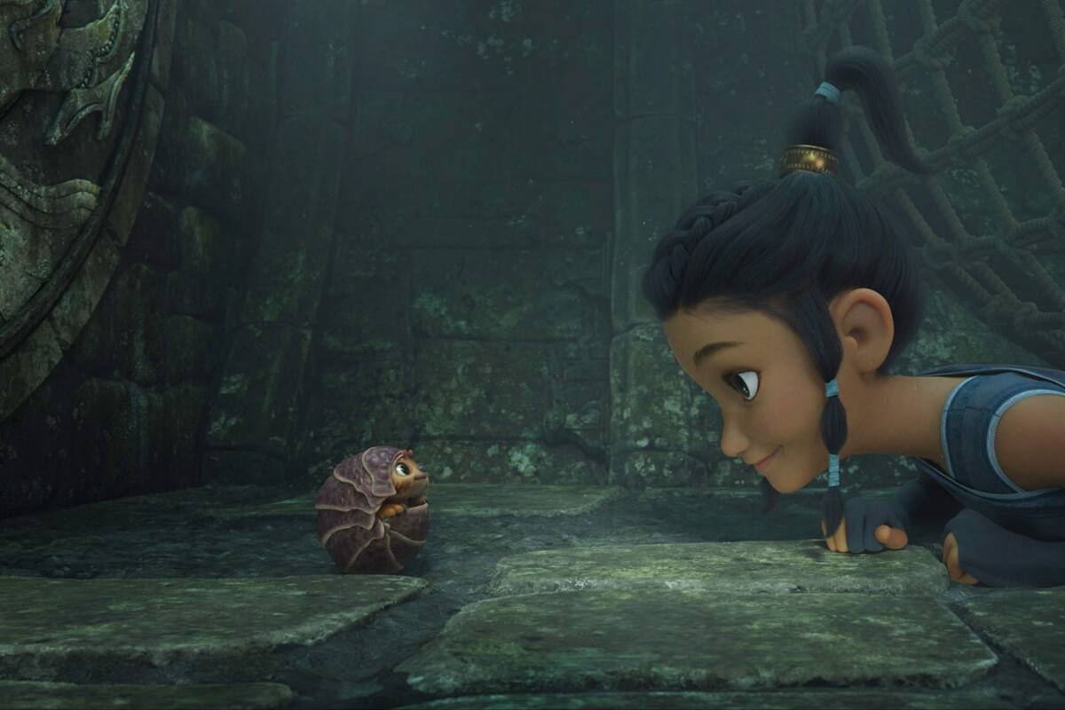 Interpreta Danna Paola 'Hasta Vencer' en 'Raya y el dragón'