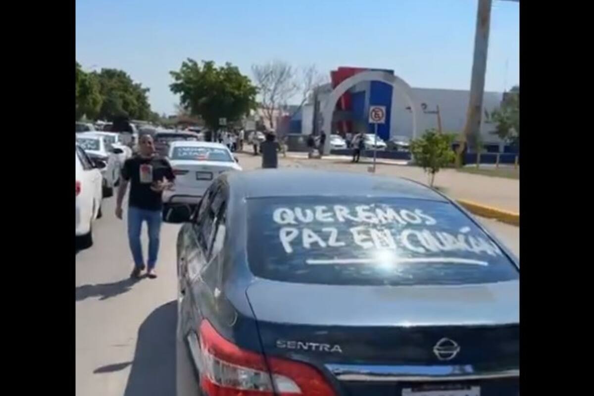 “Culiacán por la paz", piden automovilistas durante caravana