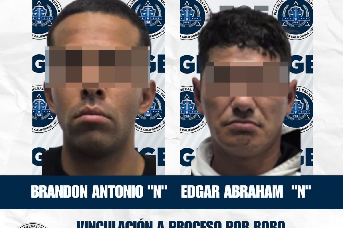 Vinculan a proceso a dos hombres acusados de robo con violencia en la Zona Centro