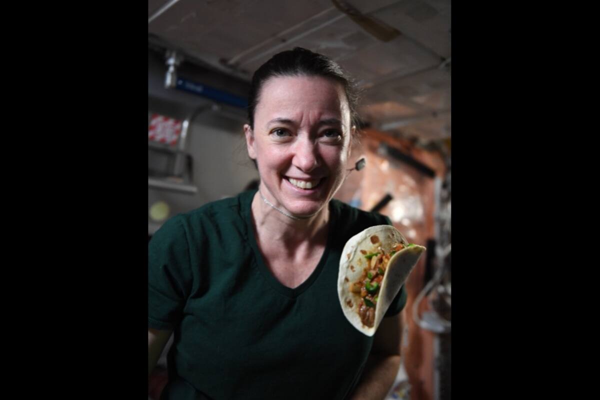Prueban "tacos espaciales" con los primeros pimientos cultivados en la EEI