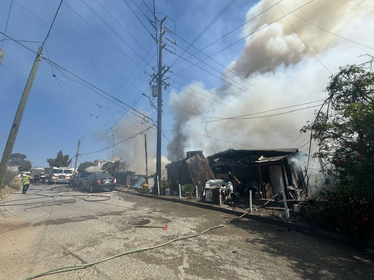 En el lugar se encuentran Bomberos Tijuana, UMAS y Protección Civil Municipal.
