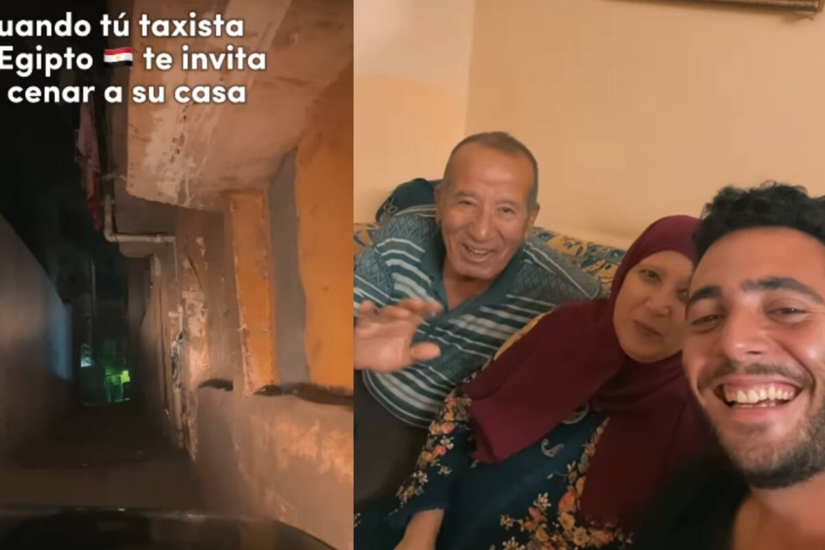 Joven muestra cómo, durante su visita a Egipto, su taxista lo invitó a cenar en su casa con su esposa