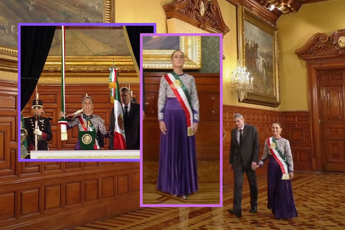 Claudia Sheinbaum simboliza la lucha de las mujeres a través de su indumentaria en el primer Grito presidido por una mujer