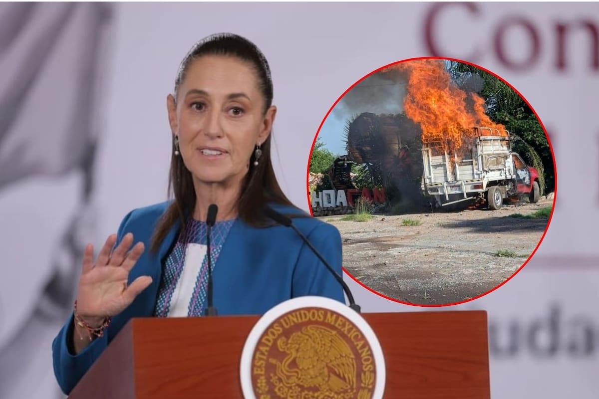 Sheinbaum explica que los bloqueos en Michoacán corresponden a operativos por detenciones de objetivos relevantes