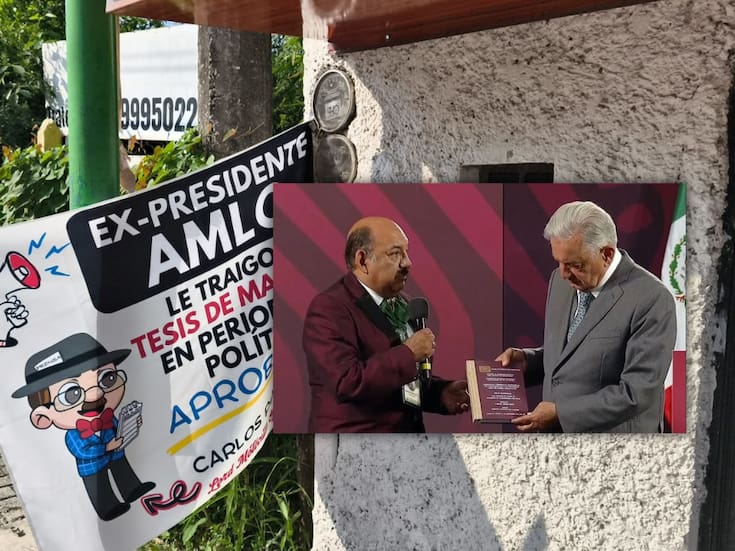 ¿AMLO no está en ‘La Chingada’? Lord Molécula viaja para entregarle su tesis y no lo encuentra