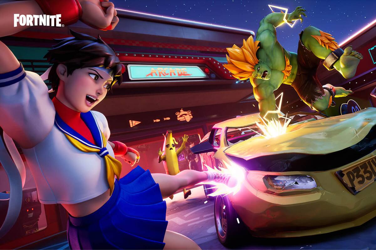 Blanka y Sakura de Street Fighter son los nuevos skins que se incorporan a Fortnite