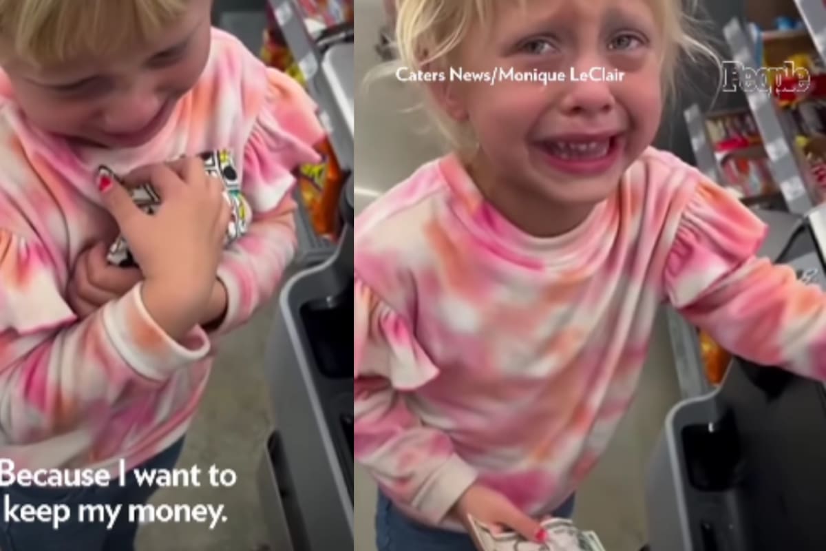 ‘Quiero seguir teniendo mi dinero’: Niña se vuelve viral al llorar por querer comprar cosas sin gastar su dinero