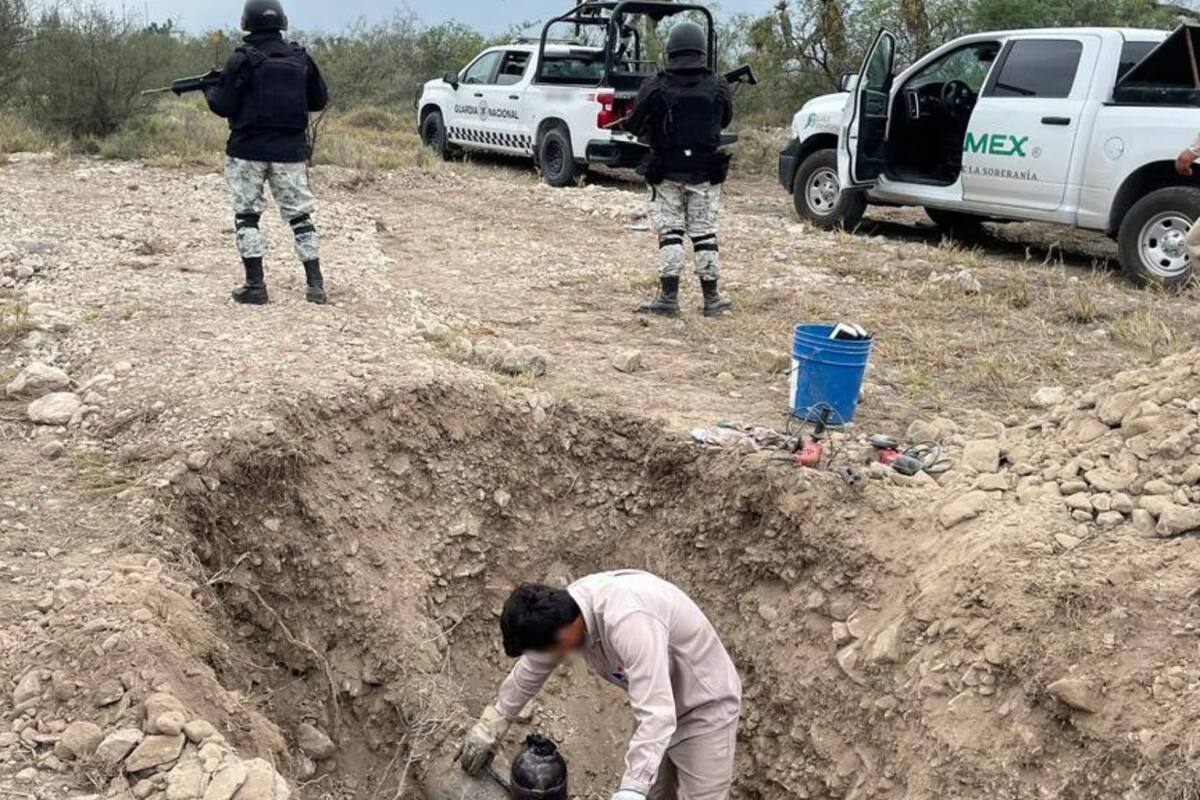 GN halla tractocamión conectado a toma clandestina de combustible en Nuevo León