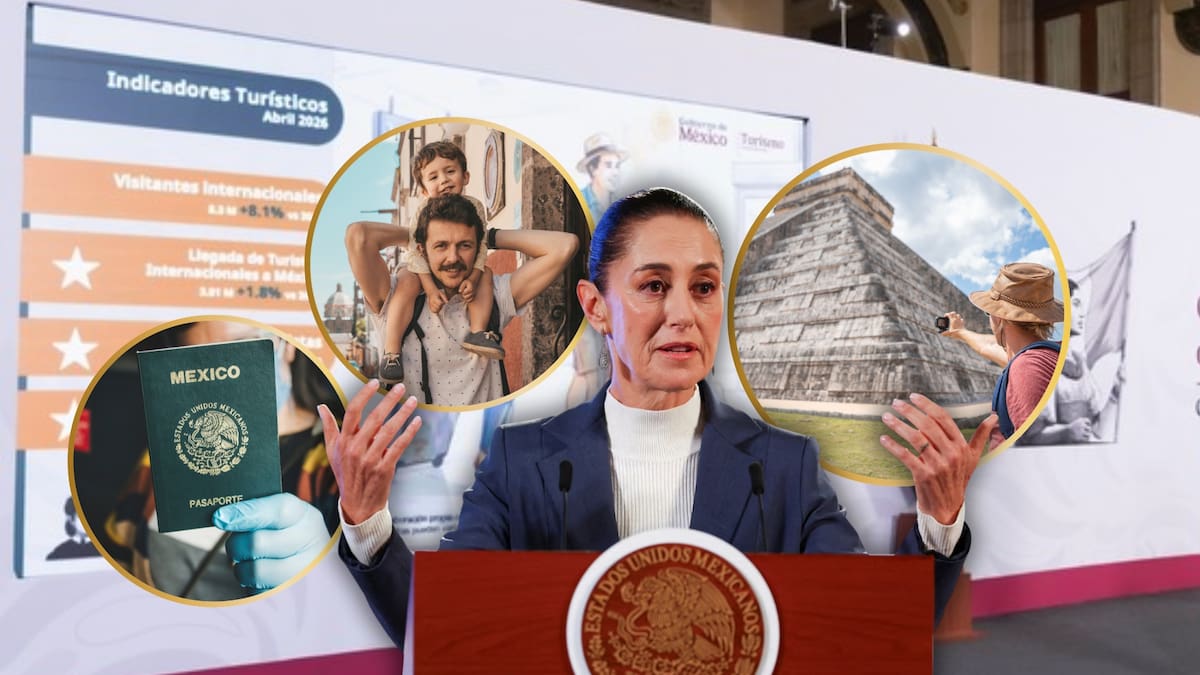La imagen de México es la alegría y la felicidad del pueblo, afirmó Sheinbaum al anunciar que el país recibió 34.5 millones de visitantes extranjeros en el primer cuatrimestre de 2026, cifra récord que supera en 9.7 por ciento al mismo periodo del año anterior con una derrama de más de 13 mil millones de dólares