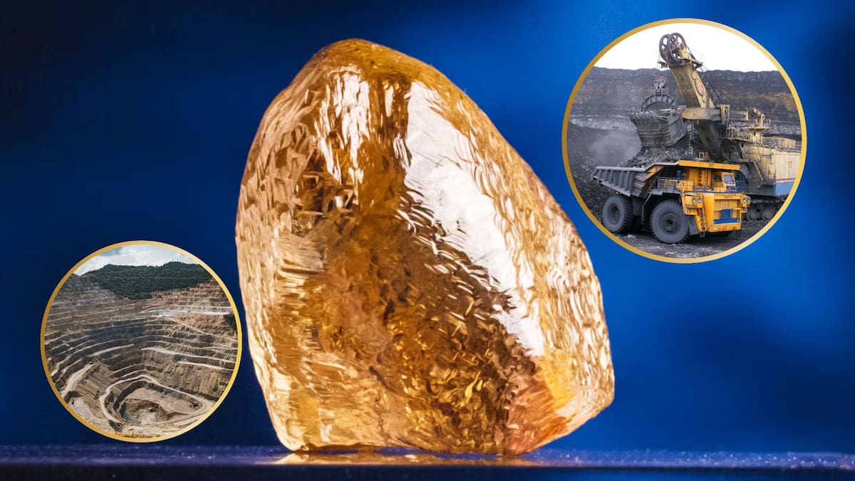 El último regalo de una mina canadiense del Ártico antes de cerrar fue un diamante amarillo de 158 quilates con más de 2 mil millones de años considerado un milagro de la naturaleza