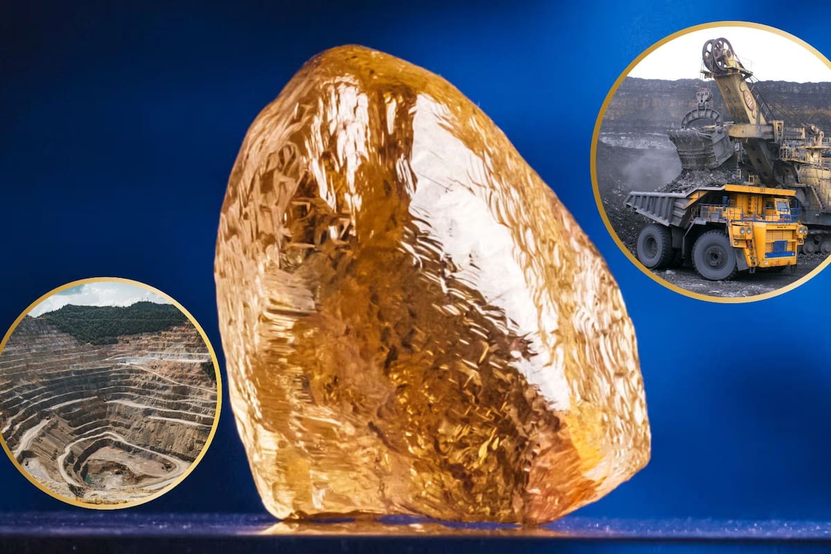 El último regalo de una mina canadiense del Ártico antes de cerrar fue un diamante amarillo de 158 quilates con más de 2 mil millones de años considerado un milagro de la naturaleza