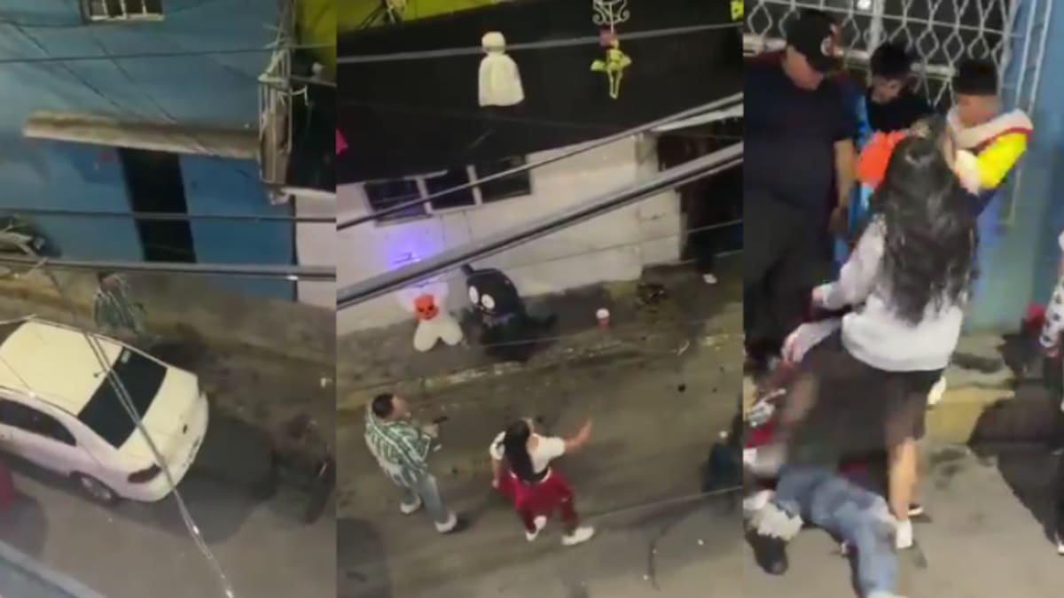 VIDEO: Hombre armado golpea a vecino en silla de ruedas y lanza balazos al aire: vecinos lo desarman tras darse cuenta que se le acabaron las balas y lo golpean brutalmente hasta dejarlo inconsciente