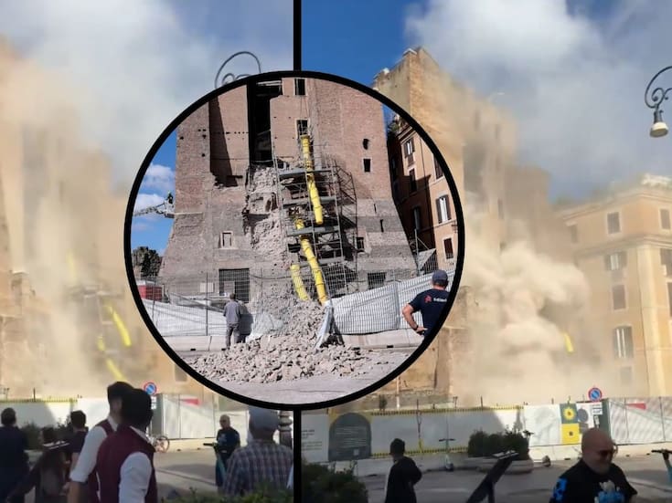 Muere trabajador tras el colapso de la Torre dei Conti en Roma durante trabajos de restauración