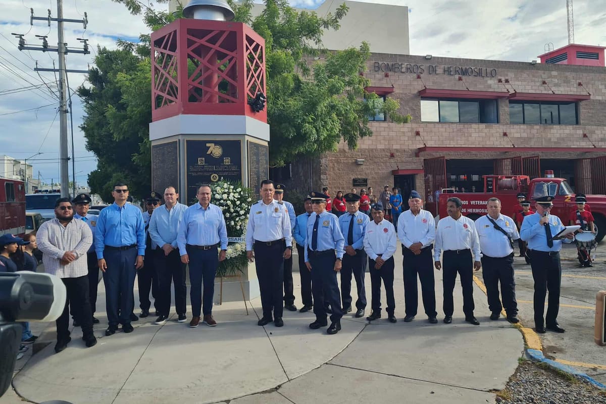 Conmemoran el 79 aniversario de la fundación del Departamento de Bomberos de Hermosillo