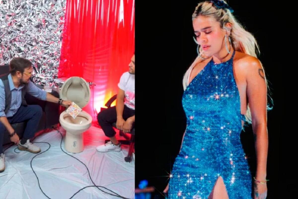 Aleks Syntek tira al inodoro disco de Karol G