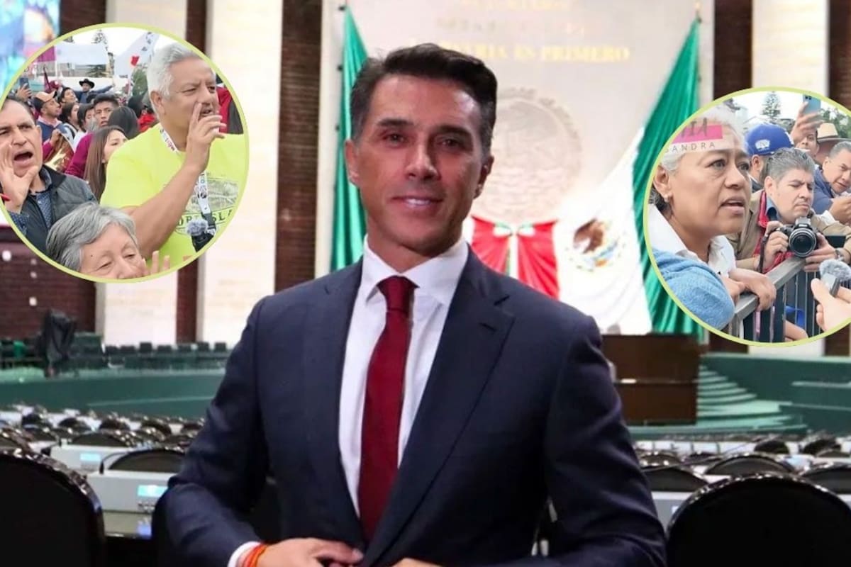 Abuchean a Sergio Mayer durante la toma de protesta de Claudia Sheinbaum