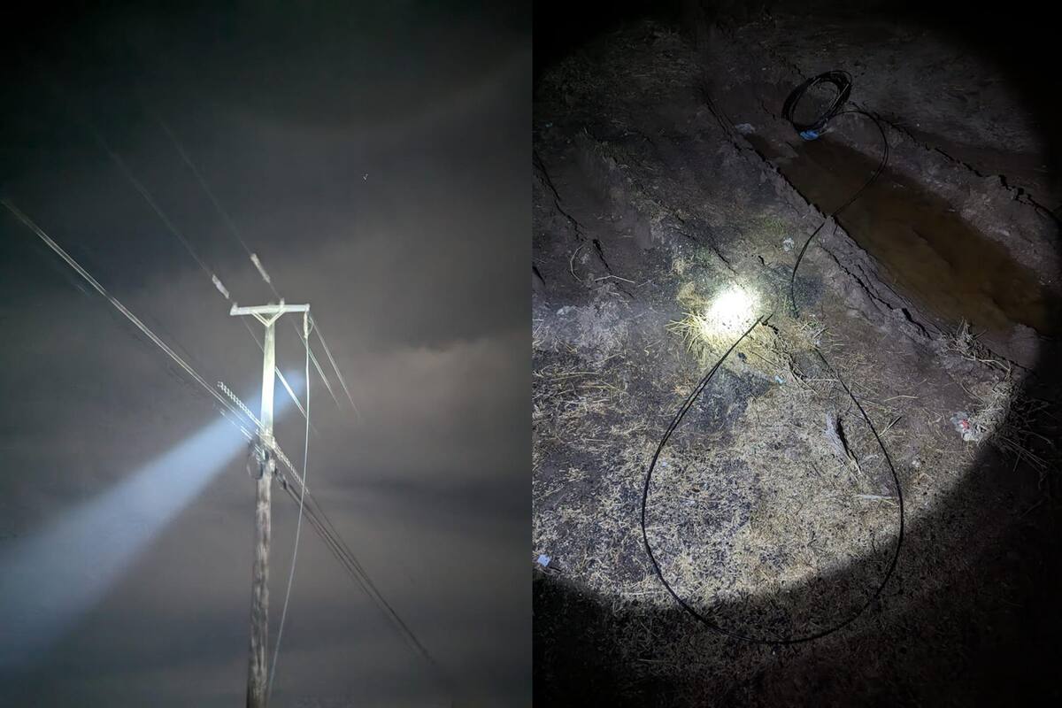 Robo de cableado de la CFE provoca constantes apagones en Rosarito