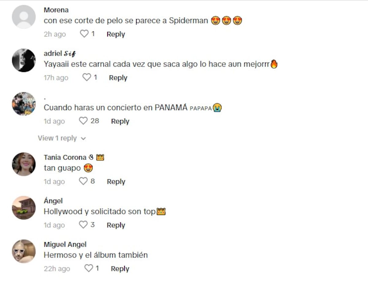 Comentarios sobre el cambio de look de Peso Pluma / TikTok @therealpesopluma