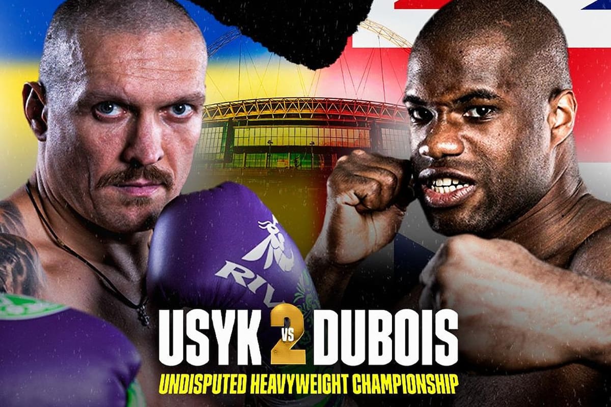 Oleksandr Usyk vs Daniel Dubois 2 ¿A qué hora y por dónde ver EN VIVO la pelea de box del 19 de julio?