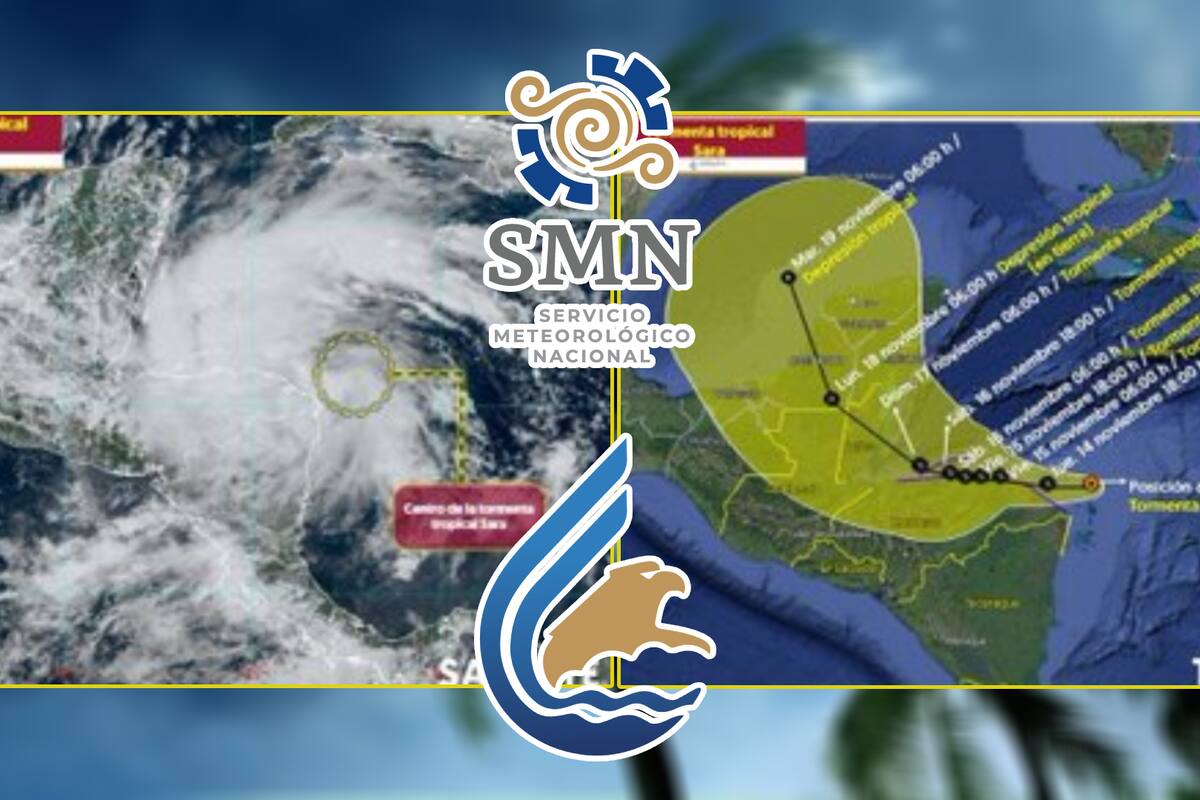 Tormenta tropical Sara amenaza el sureste de México reporta el SMN; esta sería su trayectoria, según CONAGUA