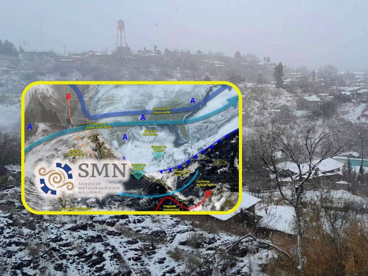 Nuevo frente frío 32 y su masa de aire polar “congelarán” estas ciudades jueves y viernes con lluvias intensas, vientos de “Norte” de hasta 90 km/h, heladas y nevadas