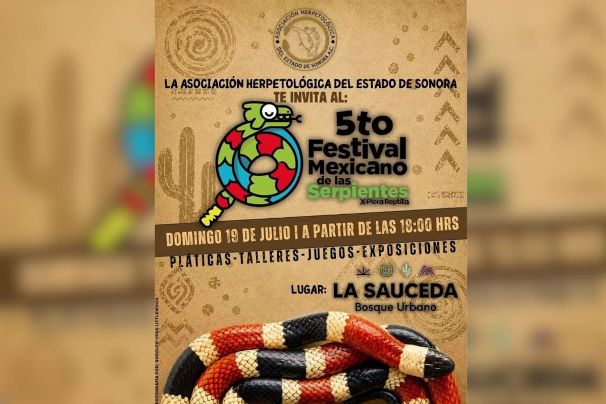 Quinto Festival Mexicano de la Serpiente en Hermosillo: Celebrando la biodiversidad con actividades educativas