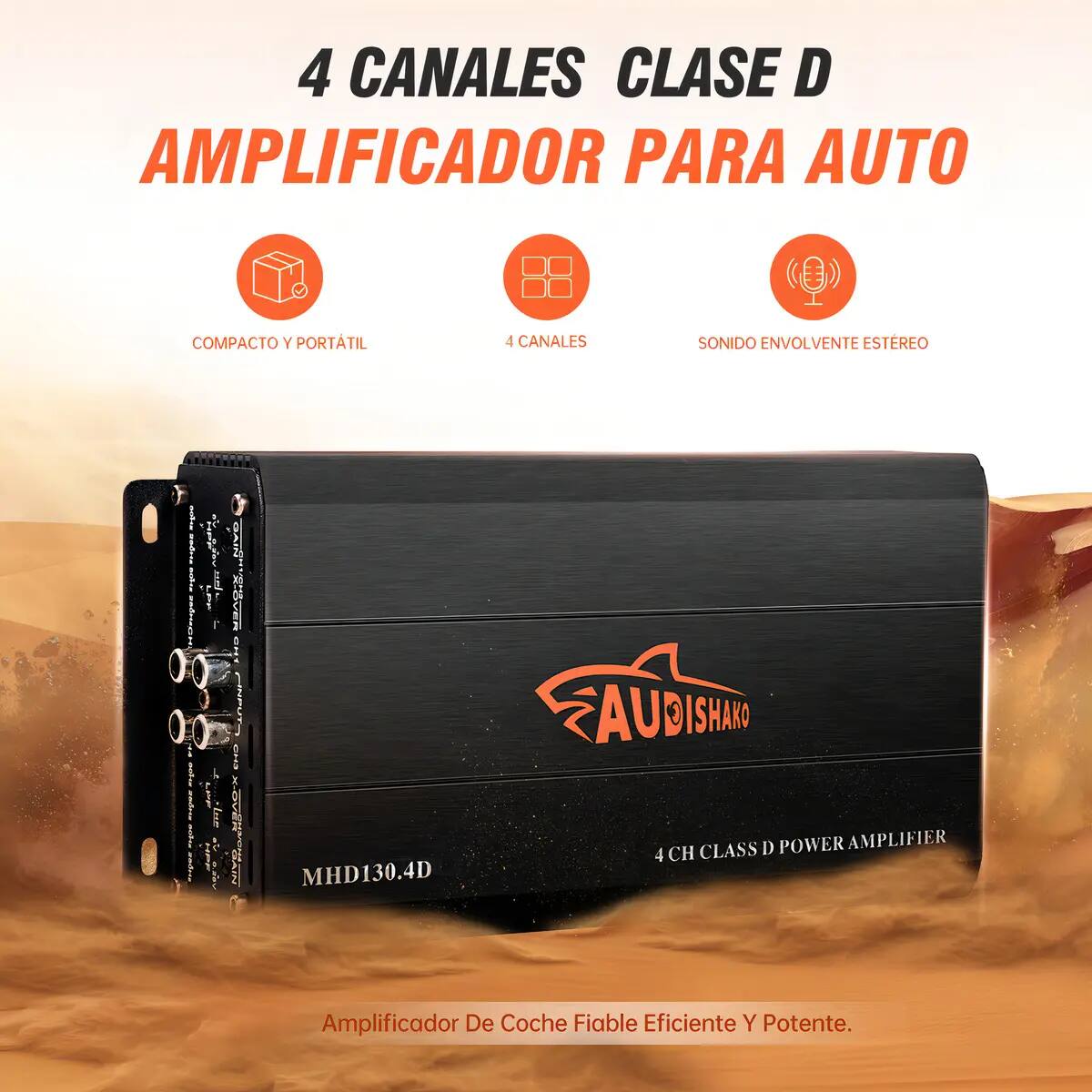 Amplificador de audio para auto Audishako Mako Shark | Mercado Libre