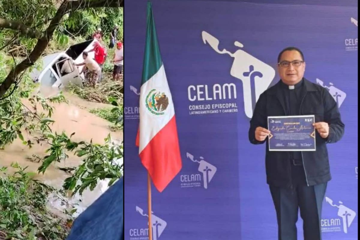 Sacerdote muere arrastrado por arroyo crecido en Veracruz