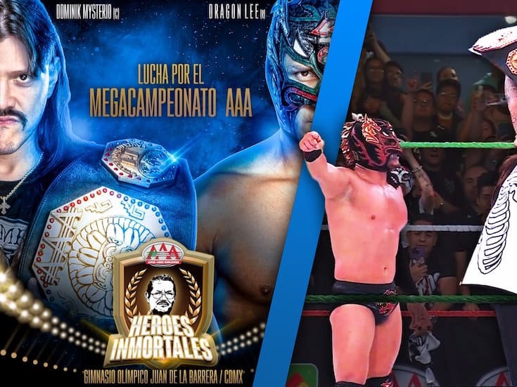 Dragon Lee y Dominik Mysterio se enfrentarán por el Megacampeonato de AAA ¿Cuándo y dónde verlo?