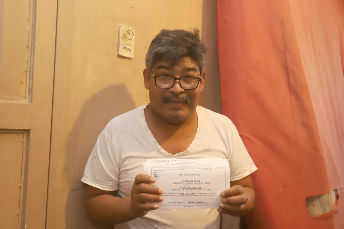 José Morales necesita apoyo para no perder la vista