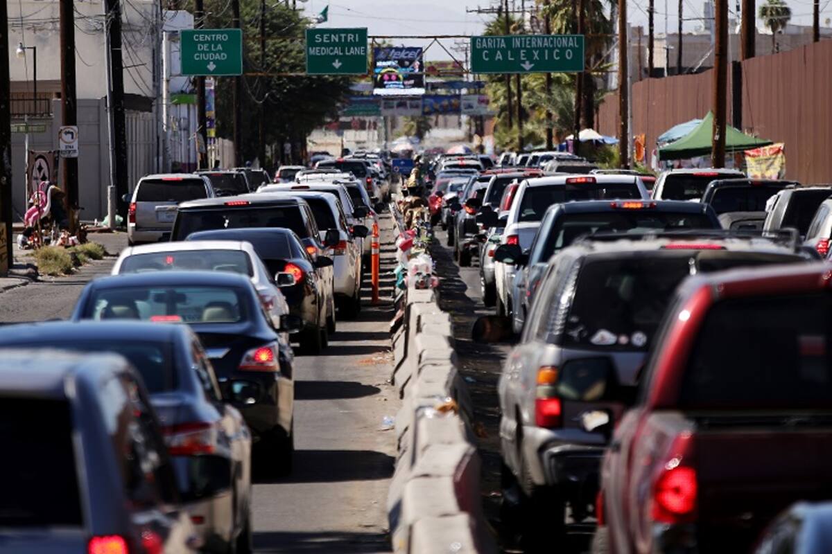 Tiempo de espera en garita en Mexicali