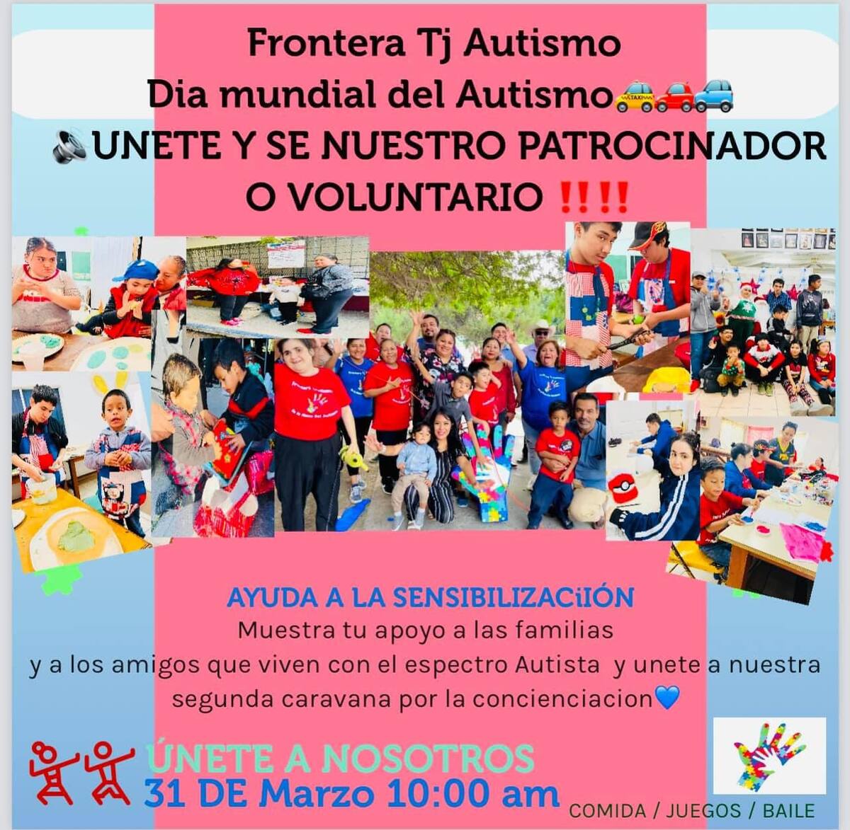 Organizan caravana para concientizar sobre el autismo