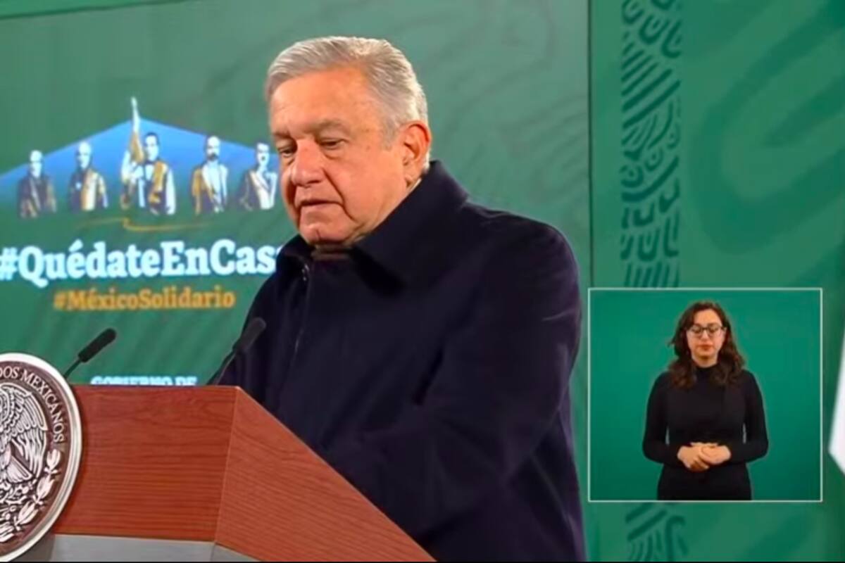 Sigue la conferencia de AMLO desde el Palacio Nacional