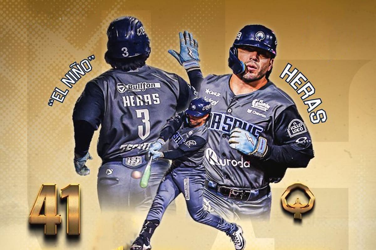 Leo Heras rompe récord histórico de triples en la Liga Mexicana del Pacífico