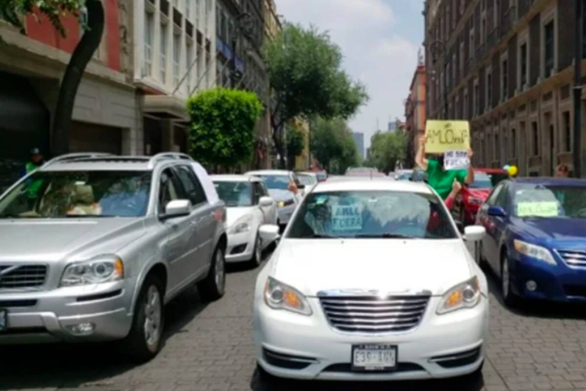 Protestan a políticas de AMLO desde Polanco hasta el Palacio Nacional