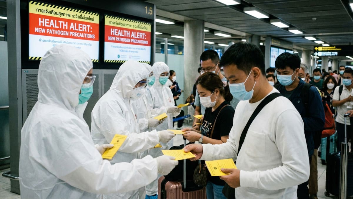Alerta epidemiológica en 2026: Tailandia activa controles urgentes en aeropuertos ante el riesgo del virus Nipah, un patógeno incurable con 75% de letalidad detectado en viajeros procedentes de la India