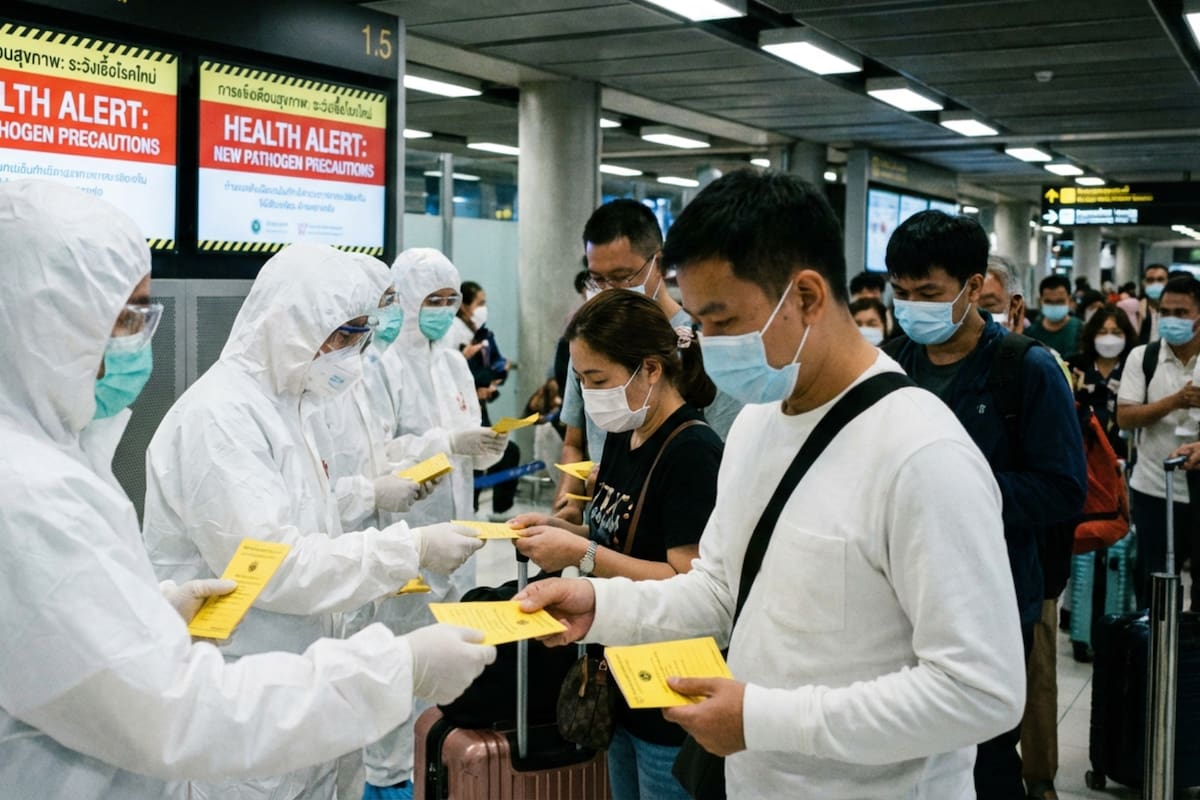 Alerta epidemiológica en 2026: Tailandia activa controles urgentes en aeropuertos ante el riesgo del virus Nipah, un patógeno incurable con 75% de letalidad detectado en viajeros procedentes de la India