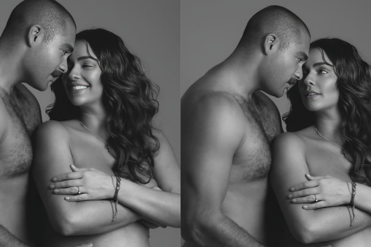 Carlos Said se defiende de las críticas por anunciar embarazo con fotos desnudos junto a Claudia Martín