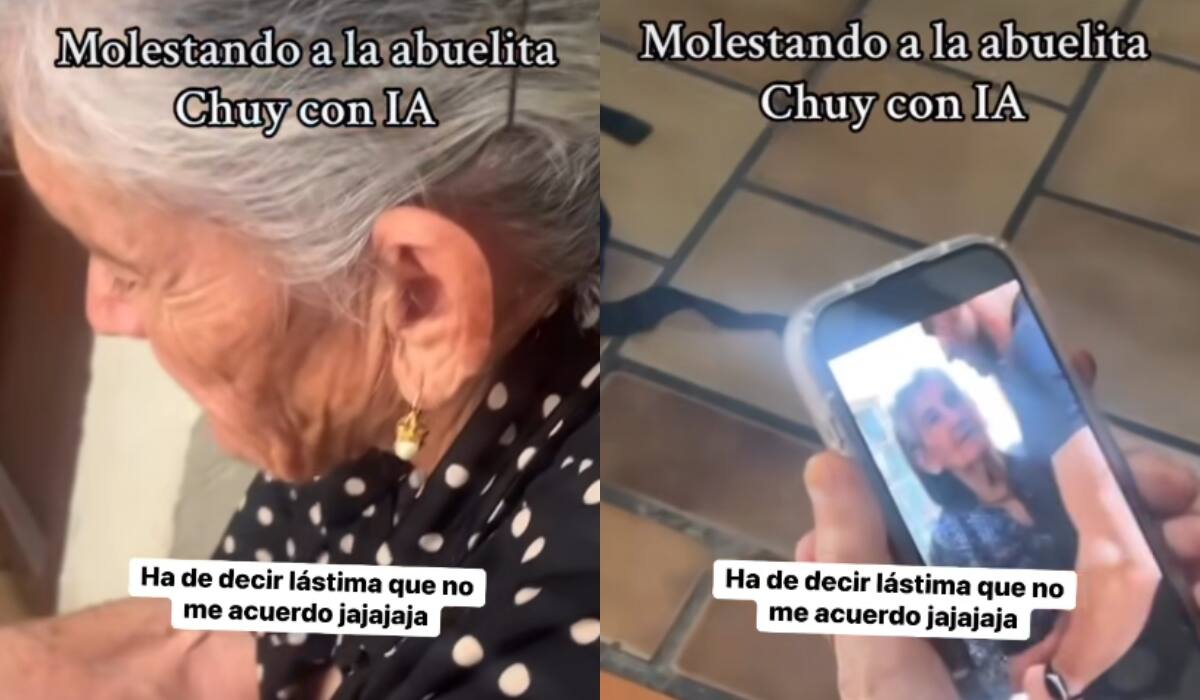 “Ahí claramente se ve que es usted con un hombre fornido”: joven engaña a su abuela con video hecho con IA y se vuelve viral
