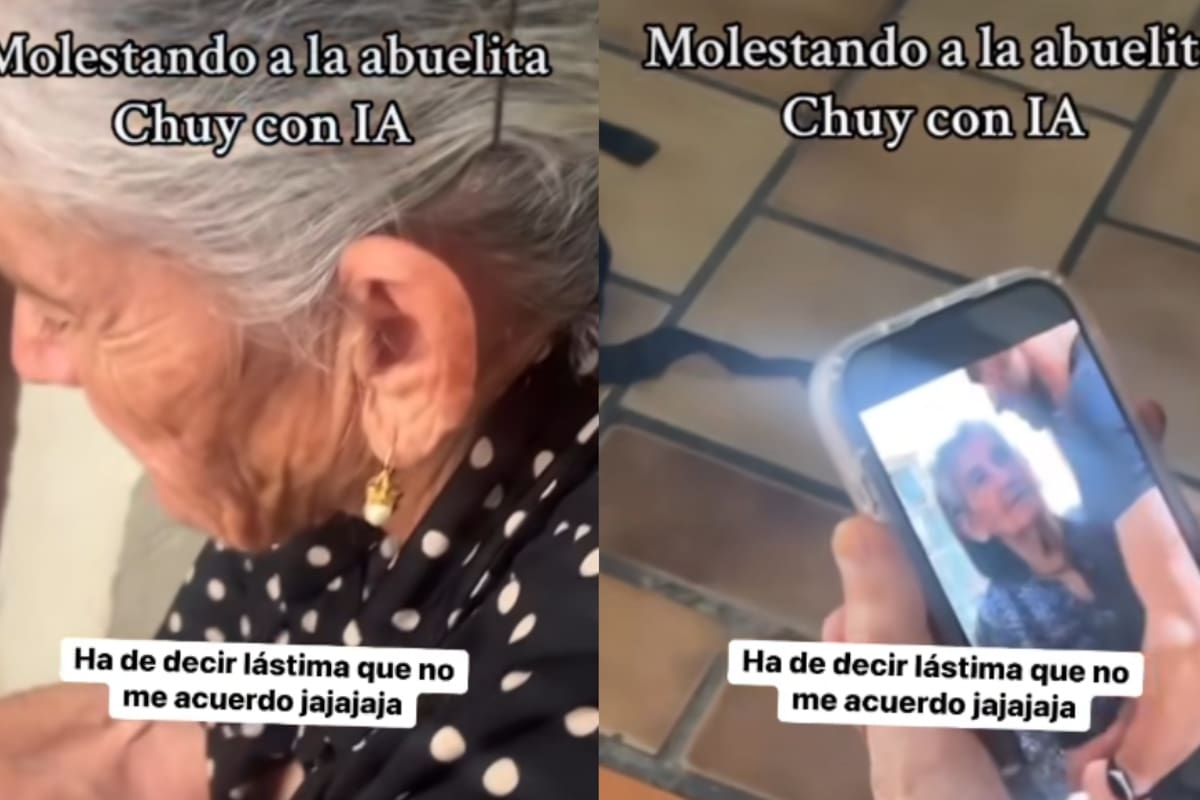 “Ahí claramente se ve que es usted con un hombre fornido”: joven engaña a su abuela con video hecho con IA y se vuelve viral