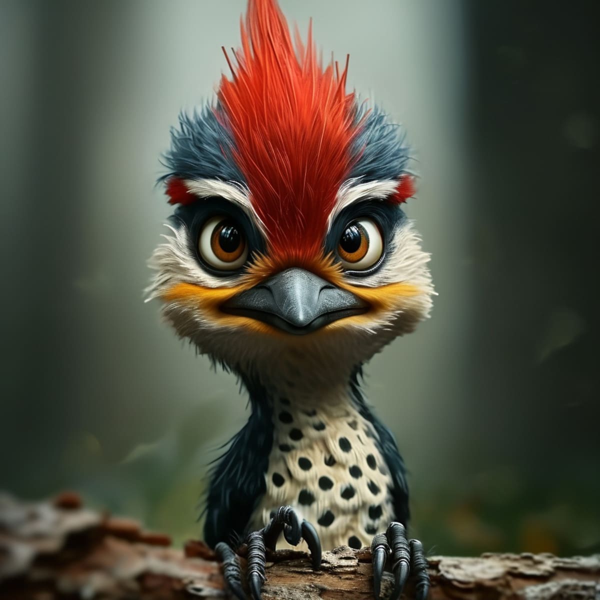 La inteligencia artificial revela el rostro realista de Woody Woodpecker, capturando su esencia juguetona y traviesa.
