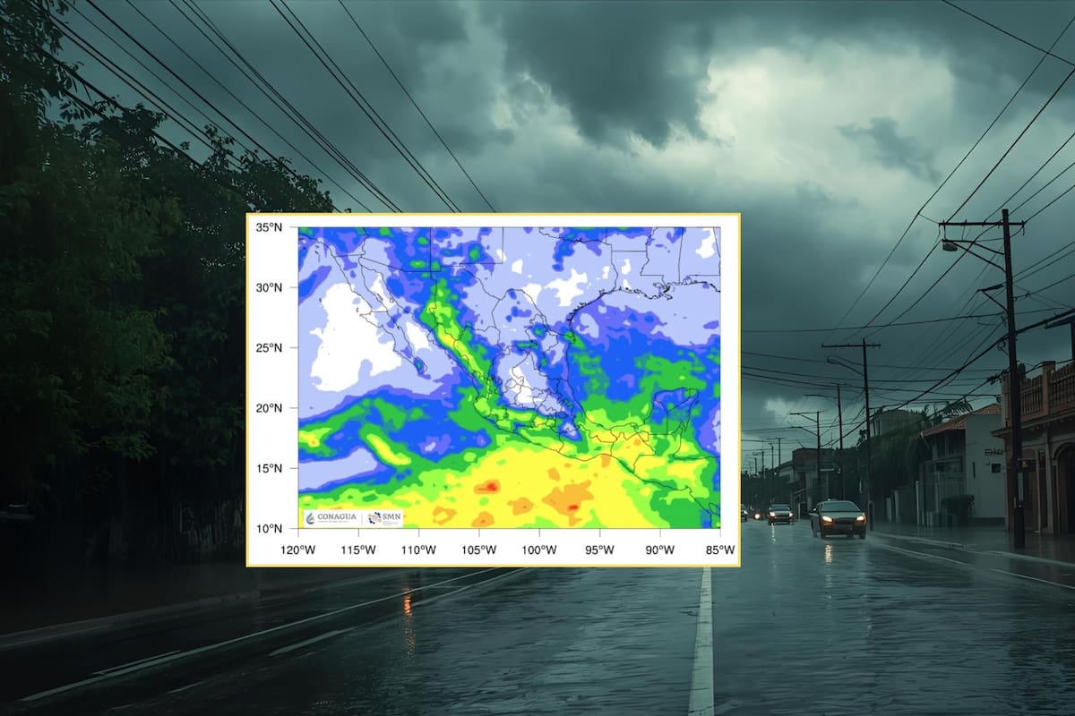 SMN lanza alerta por lluvias peligrosas este viernes en diferentes estados