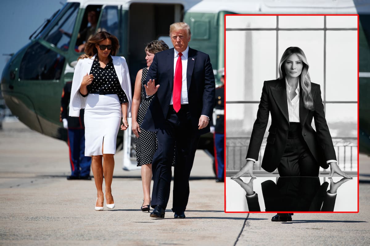 Así es el retrato oficial de Melania Trump como Primera Dama