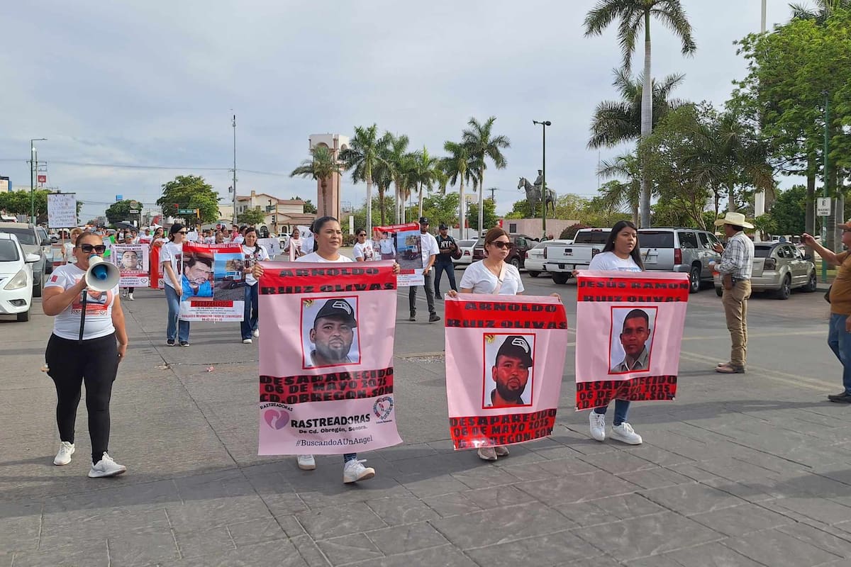 Se manifiestan familiares de hermanos desaparecidos en Ciudad Obregón