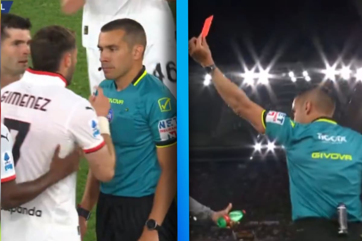 ¿Por qué expulsaron a Santi Giménez HOY en el partido del AC Milan? Le dice “adiós” a la temporada