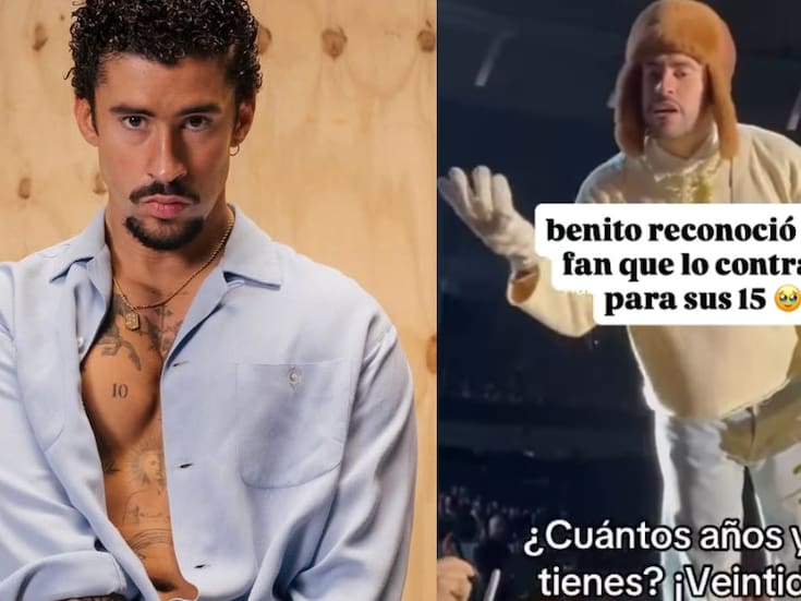 Bad Bunny detiene concierto en Argentina para saludar a fan que lo contrató en sus XV años (VIDEO)