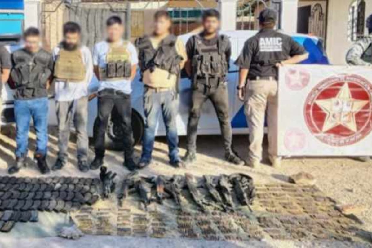 Guardia Nacional captura a célula armada en Altar e incautan arsenal